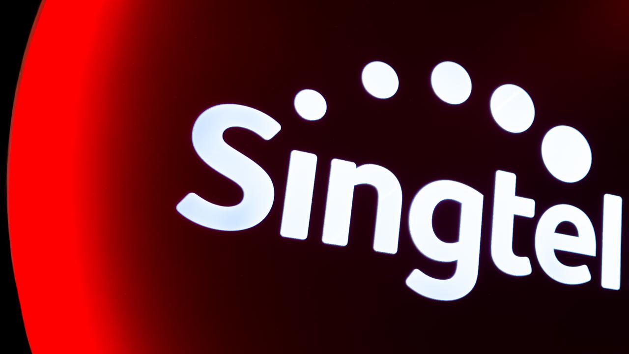 The company logo of Singtel (file image)