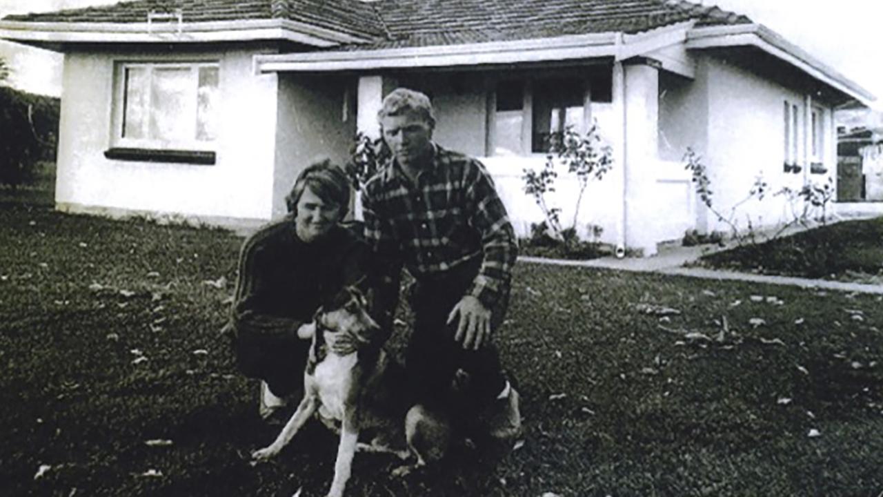 Barry and Helen Cable in front of their home in the 1960s
