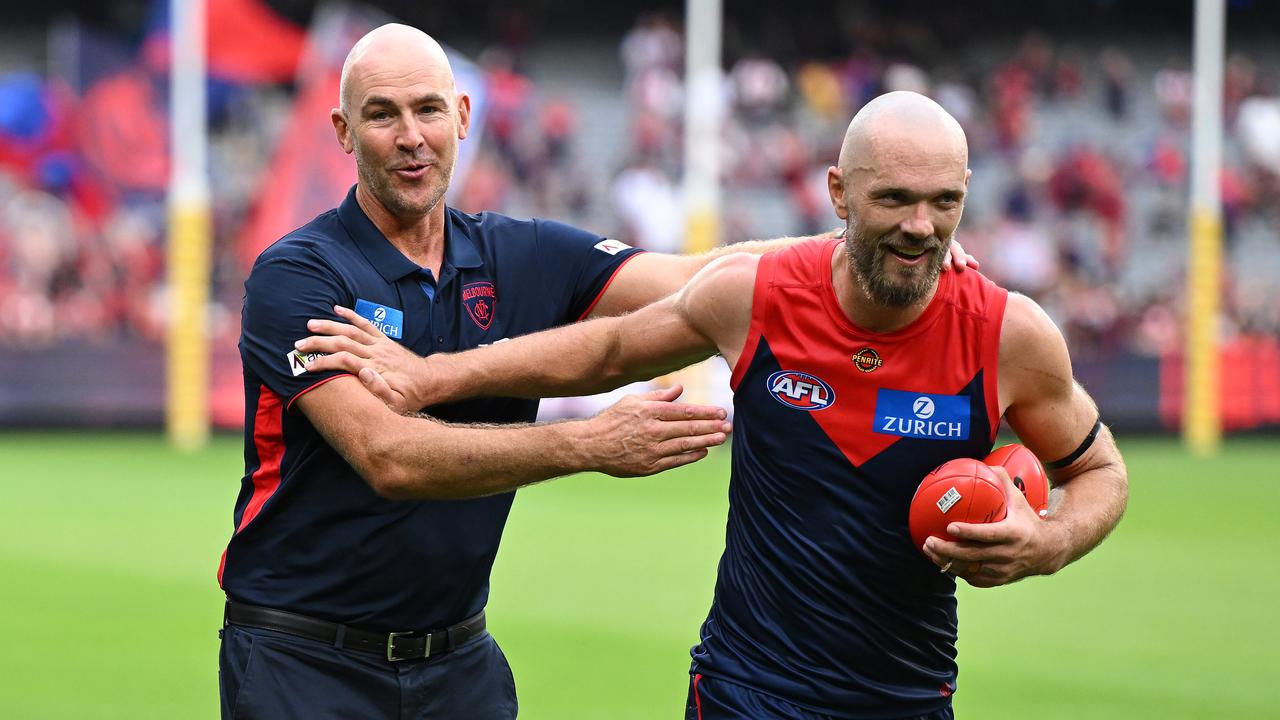 Steven King with Max Gawn.