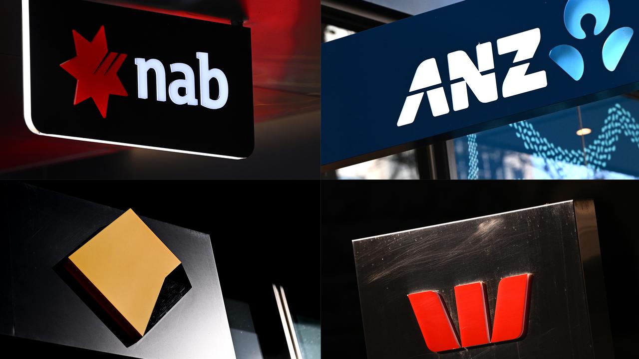 Signage for Australia's 'big four' banks (file image)