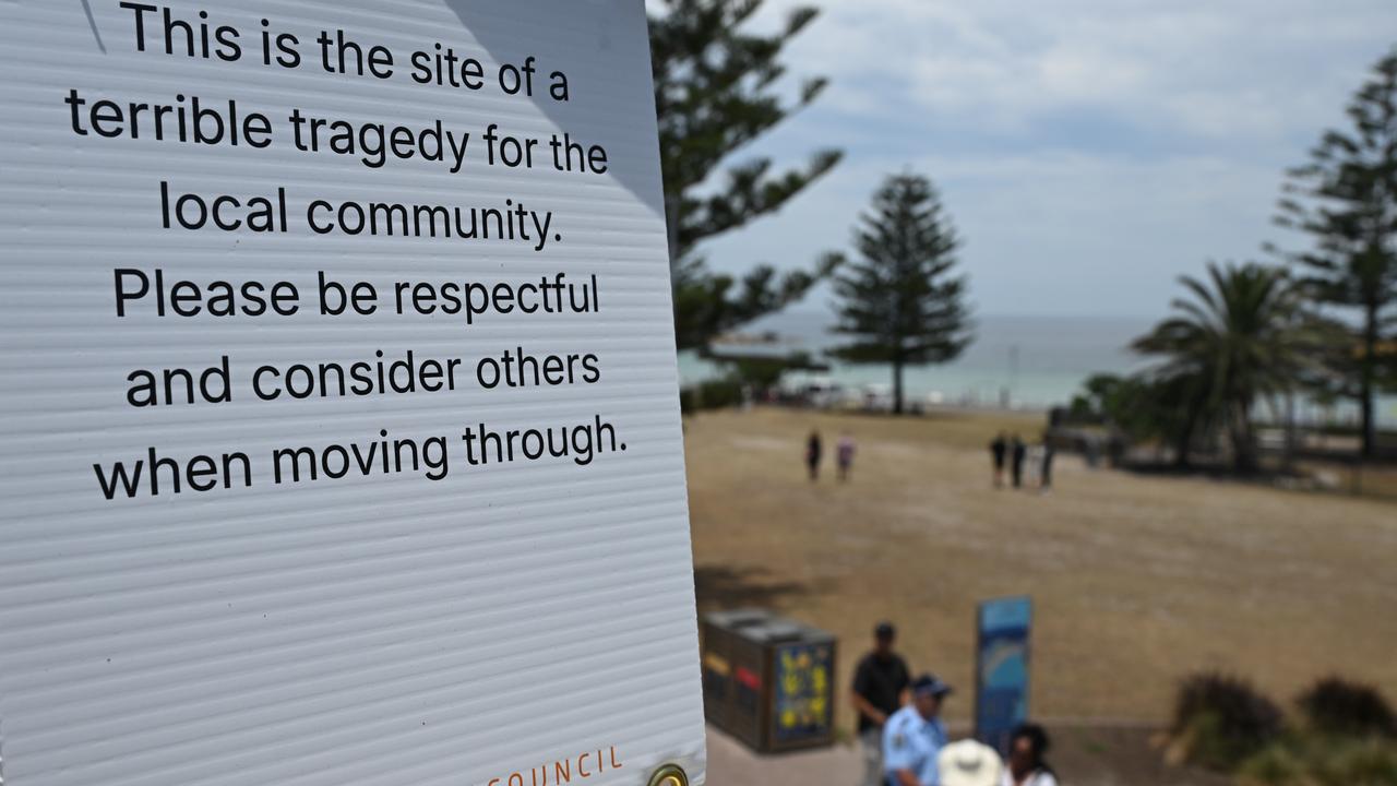 A sign on the pedestrian bridge used by two gunmen (file image)