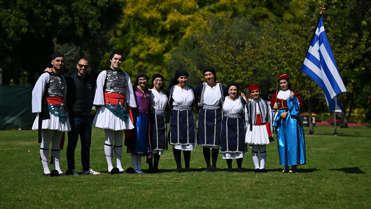 People attend the World's Longest Lunch