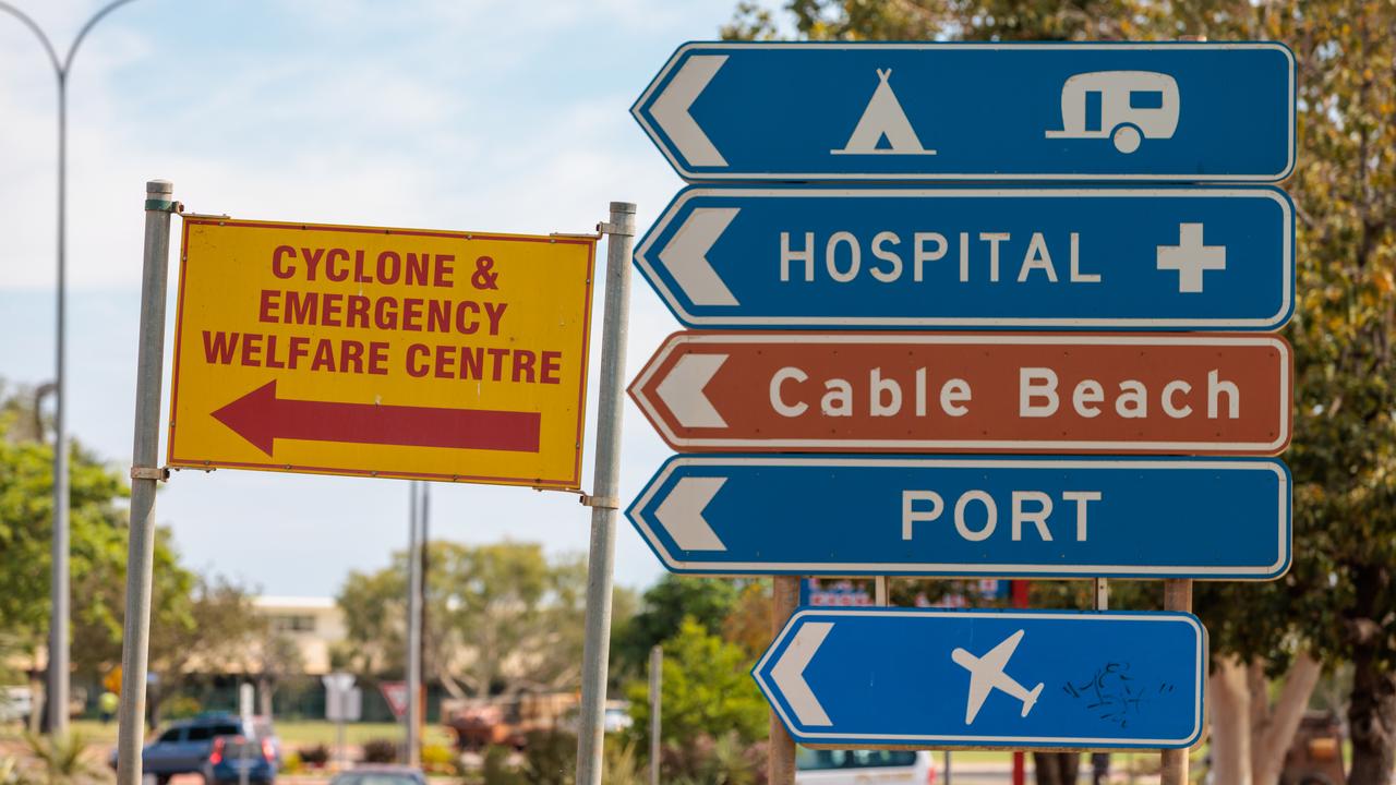 Signage in Broome (file image)