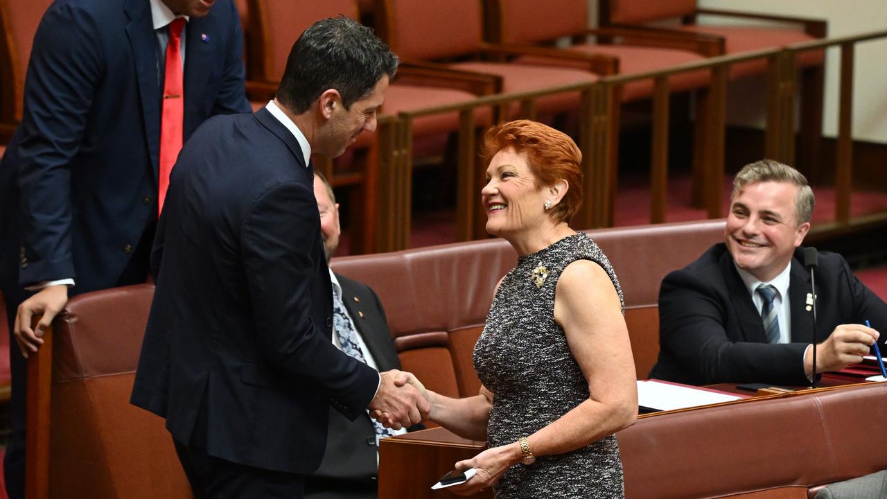 One Nation leader Pauline Hanson