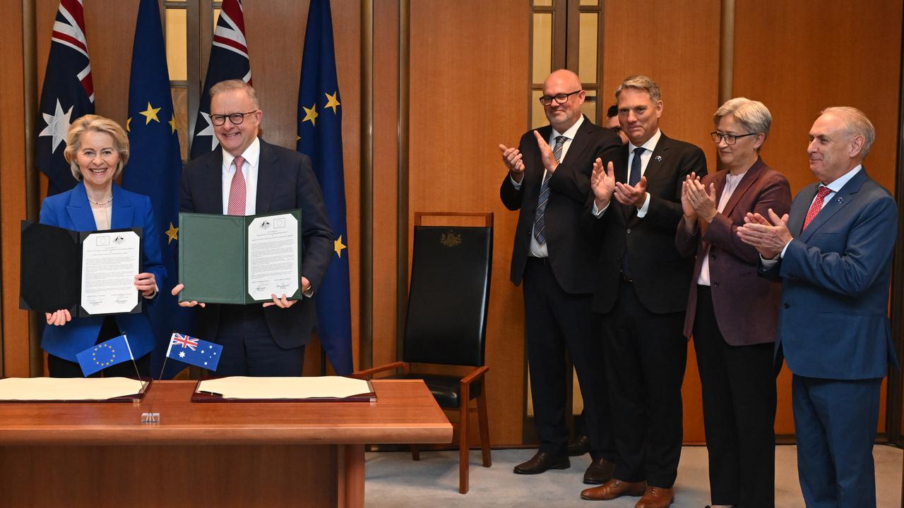 Ursula von der Leyen and Anthony Albanese