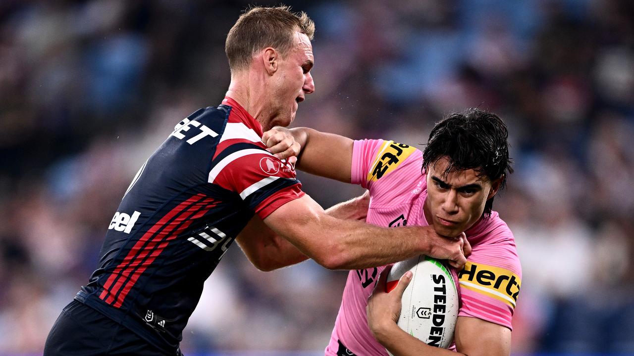 (L-R) Daly Cherry-Evans and Blaize Talagi.