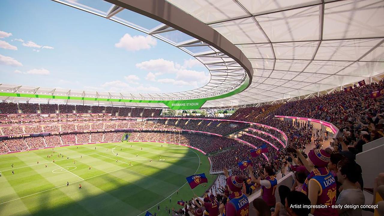 An artist's impression of the Brisbane 2032 main stadium