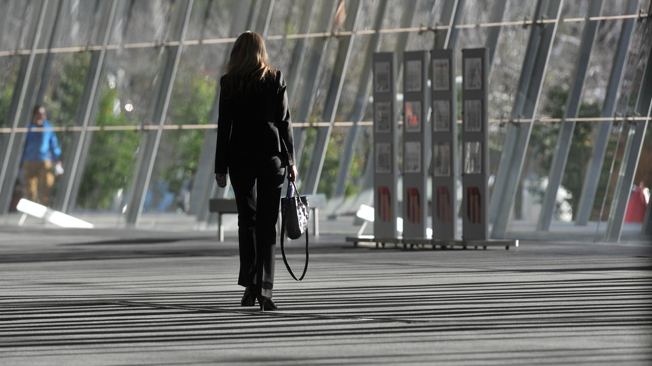 A woman walking (file image)