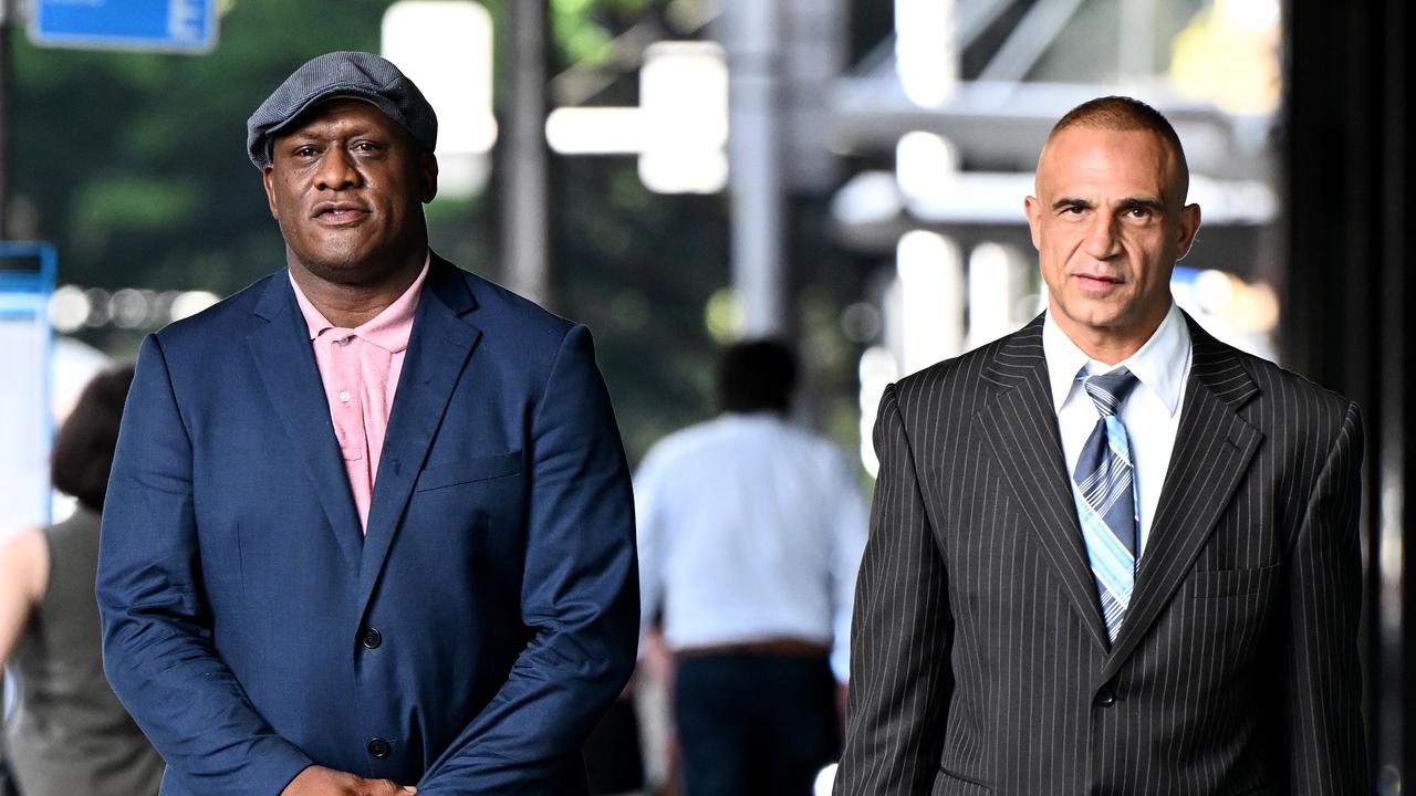 Wendell Sailor (left) and his lawyer Adam Houda (file)
