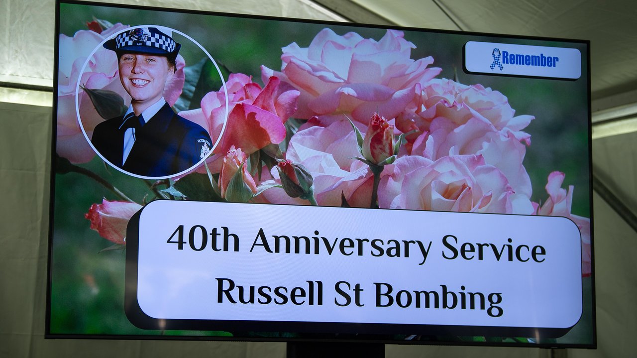 Constable Angela Taylor, who died in the Russell Street bombing,