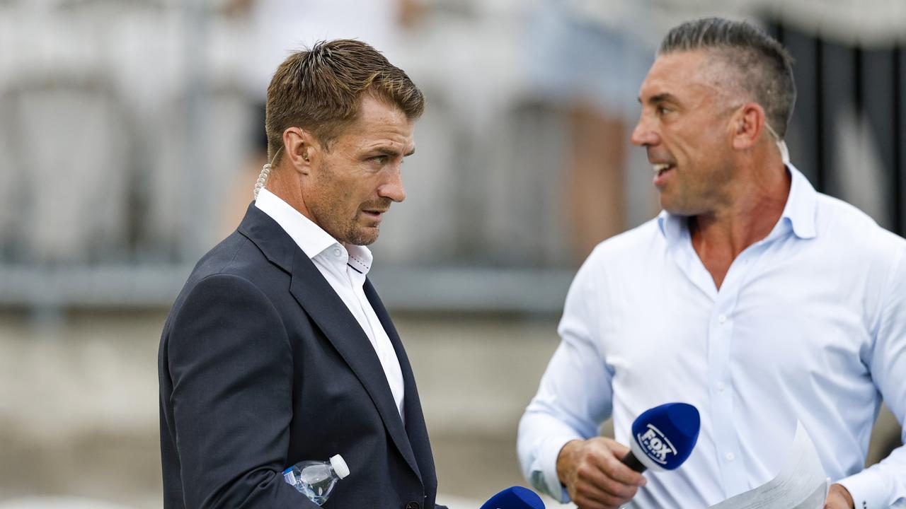 (L-R) Kieran Foran and Braith Anasta.