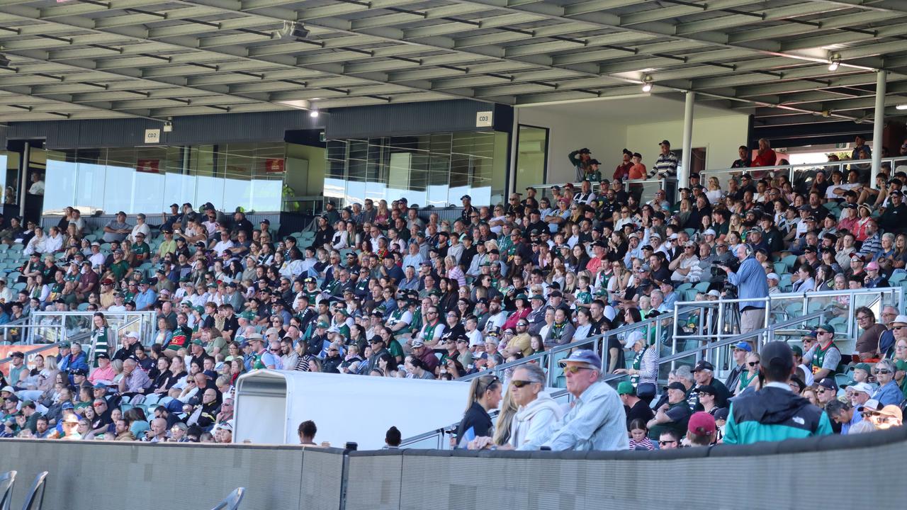 Plenty of fans turned up for the  Devils' first game  in Launceston.