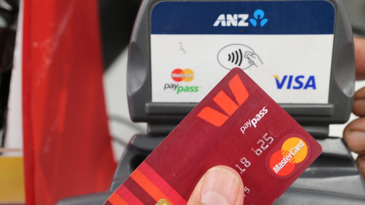 A customer using a tap-and-go credit card (file image)