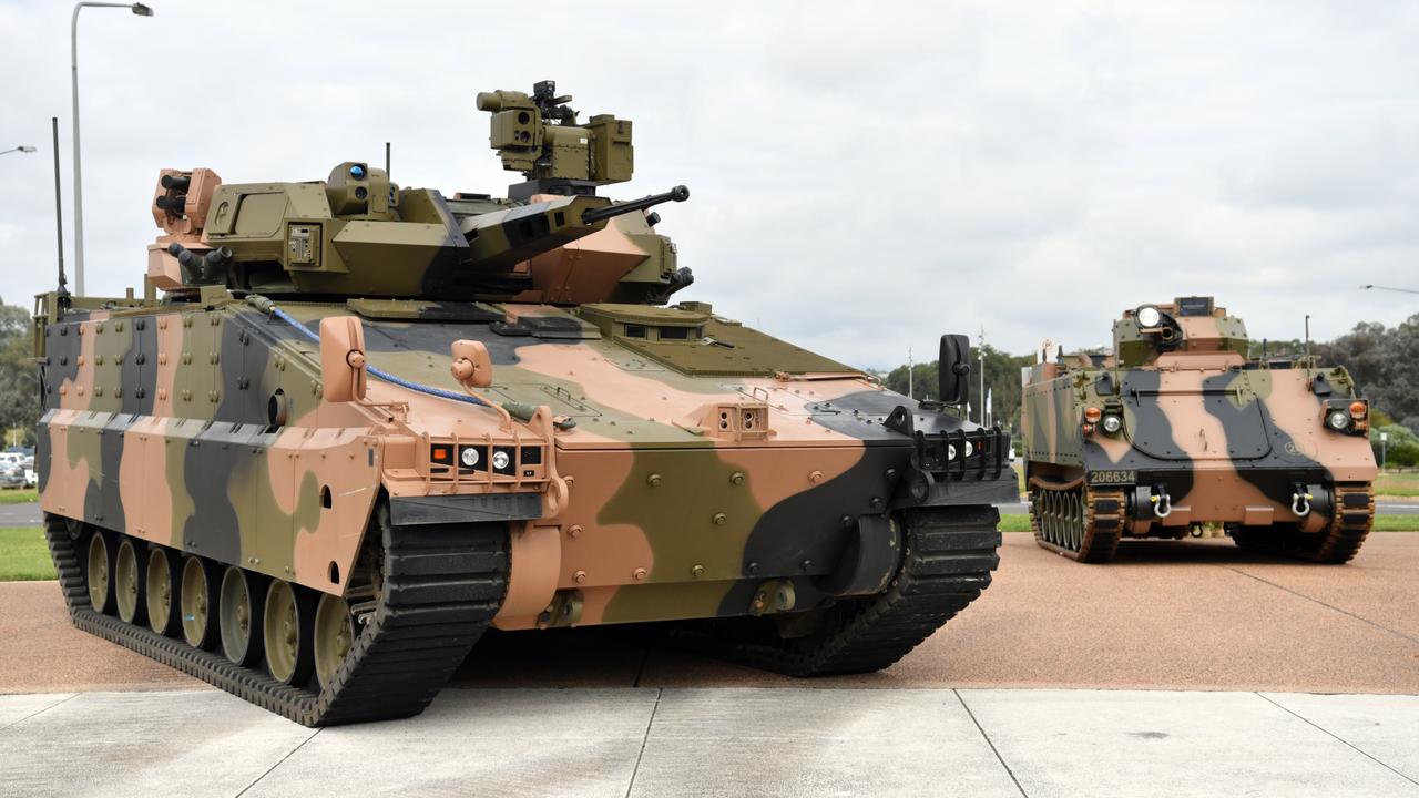 A Hanwha Defence Australia's Redback fighting vehicle (file image)