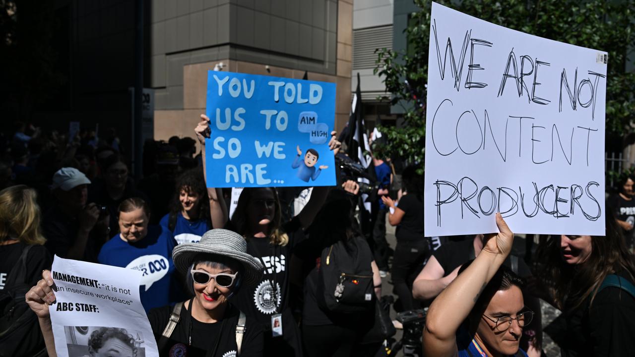 ABC staff on strike