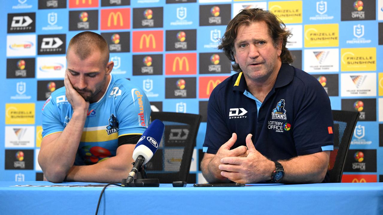 Kieran Foran with his former coach Des Hasler