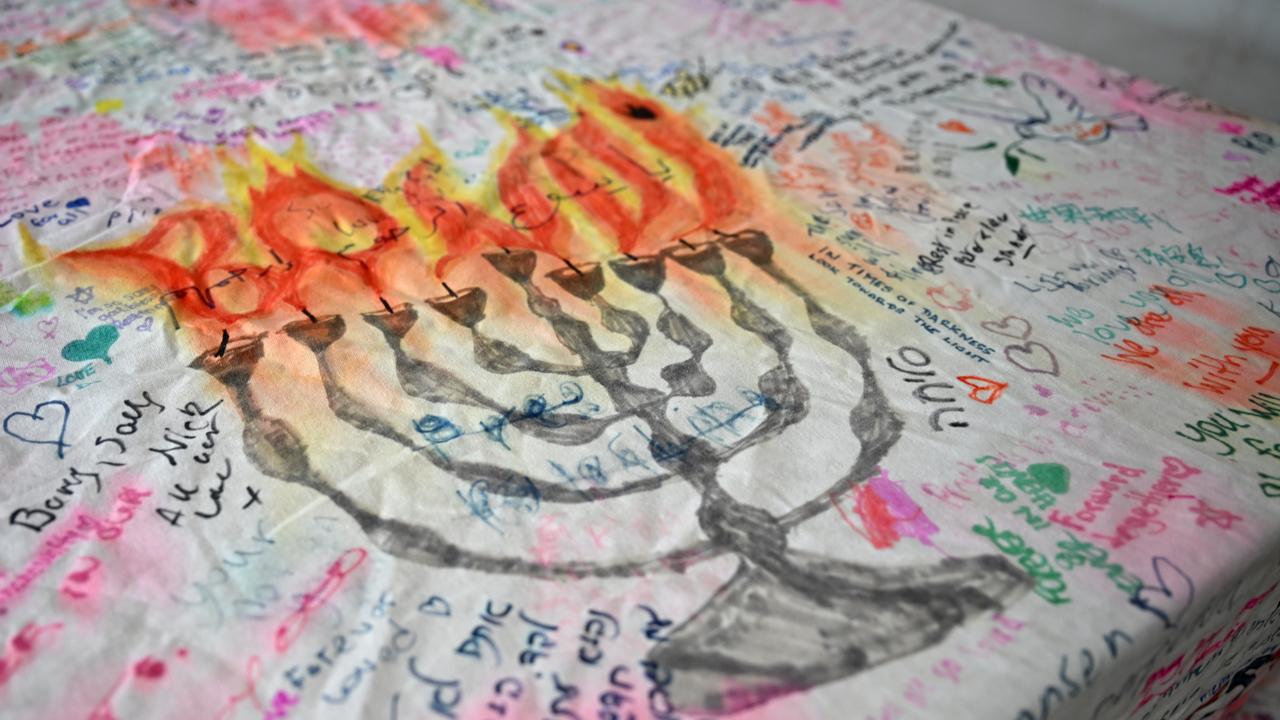 Tribute at Bondi Pavilion (file)