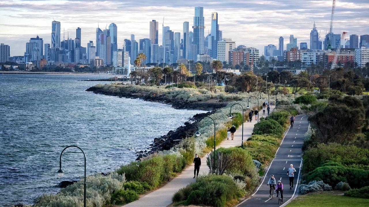 Walkway at St Kilda in Melbourne