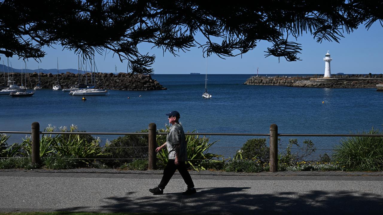 A man walking on a path (file)