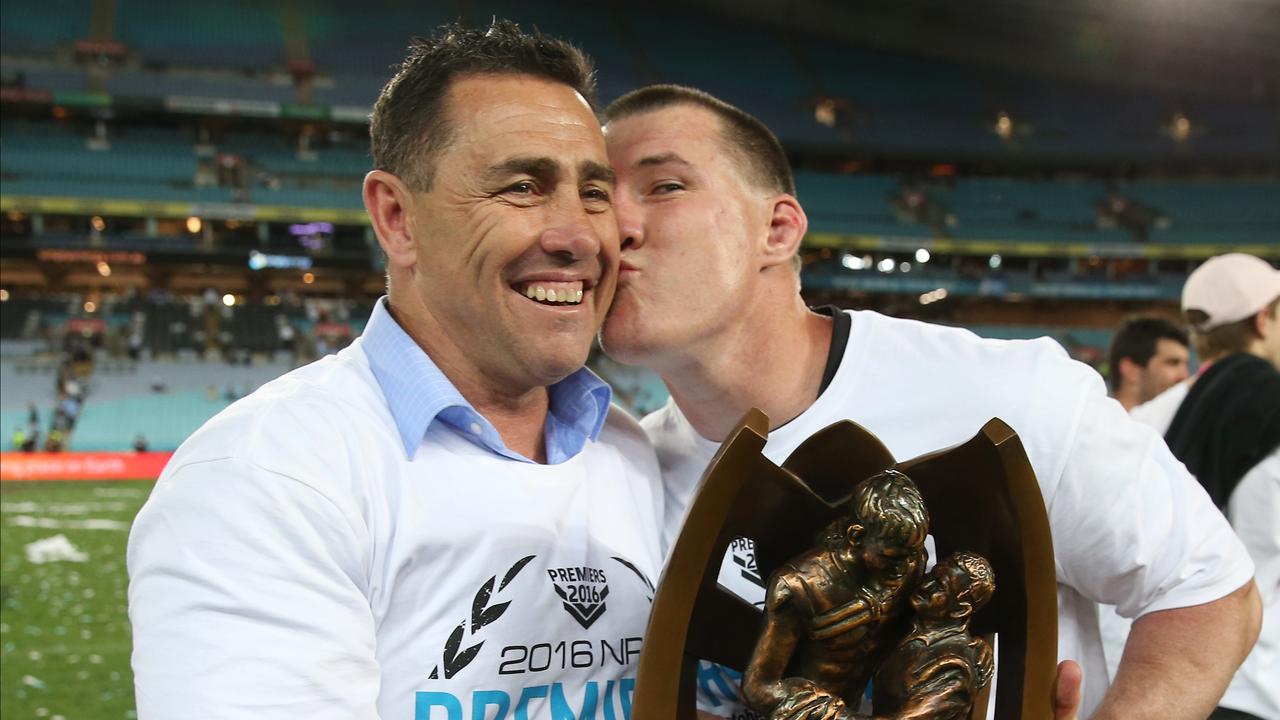 (L-R) Shane Flanagan and Paul Gallen.