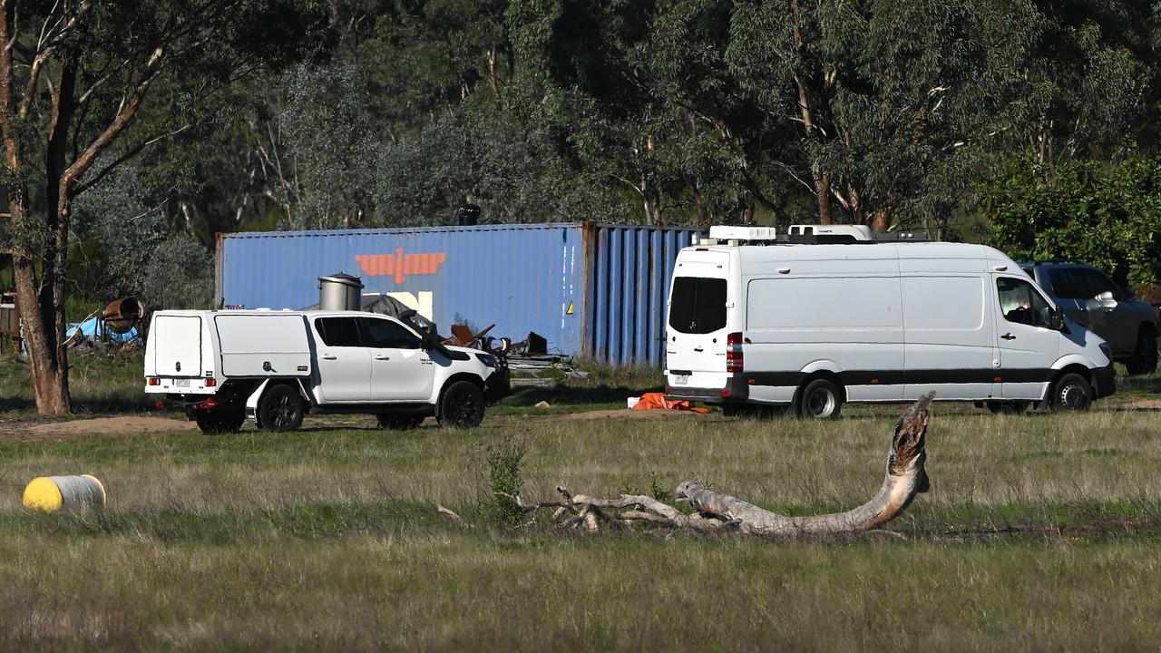 Scene where Dezi Freeman was shot dead in Thologolong, Victoria