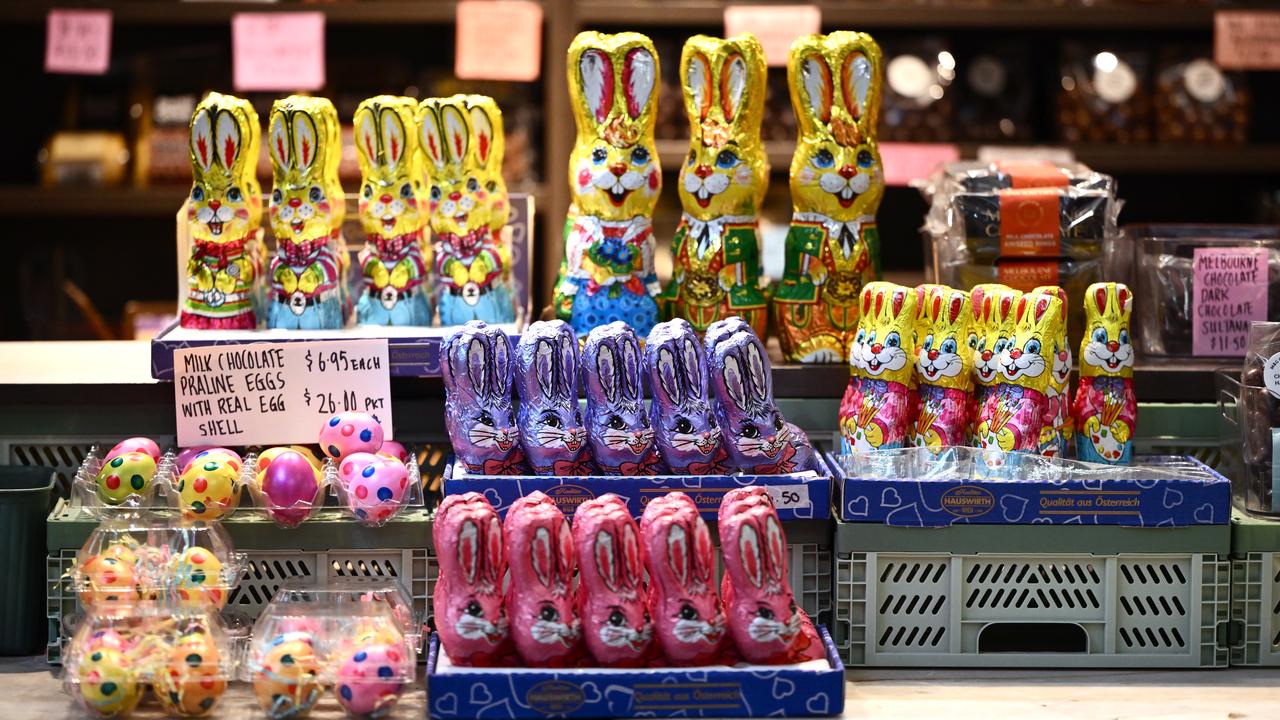 Easter chocolates at Queen Victoria Market in Melbourne
