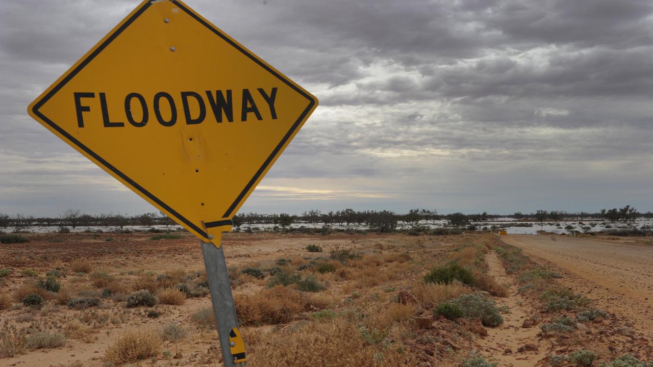 The flooded Cooper Creek 