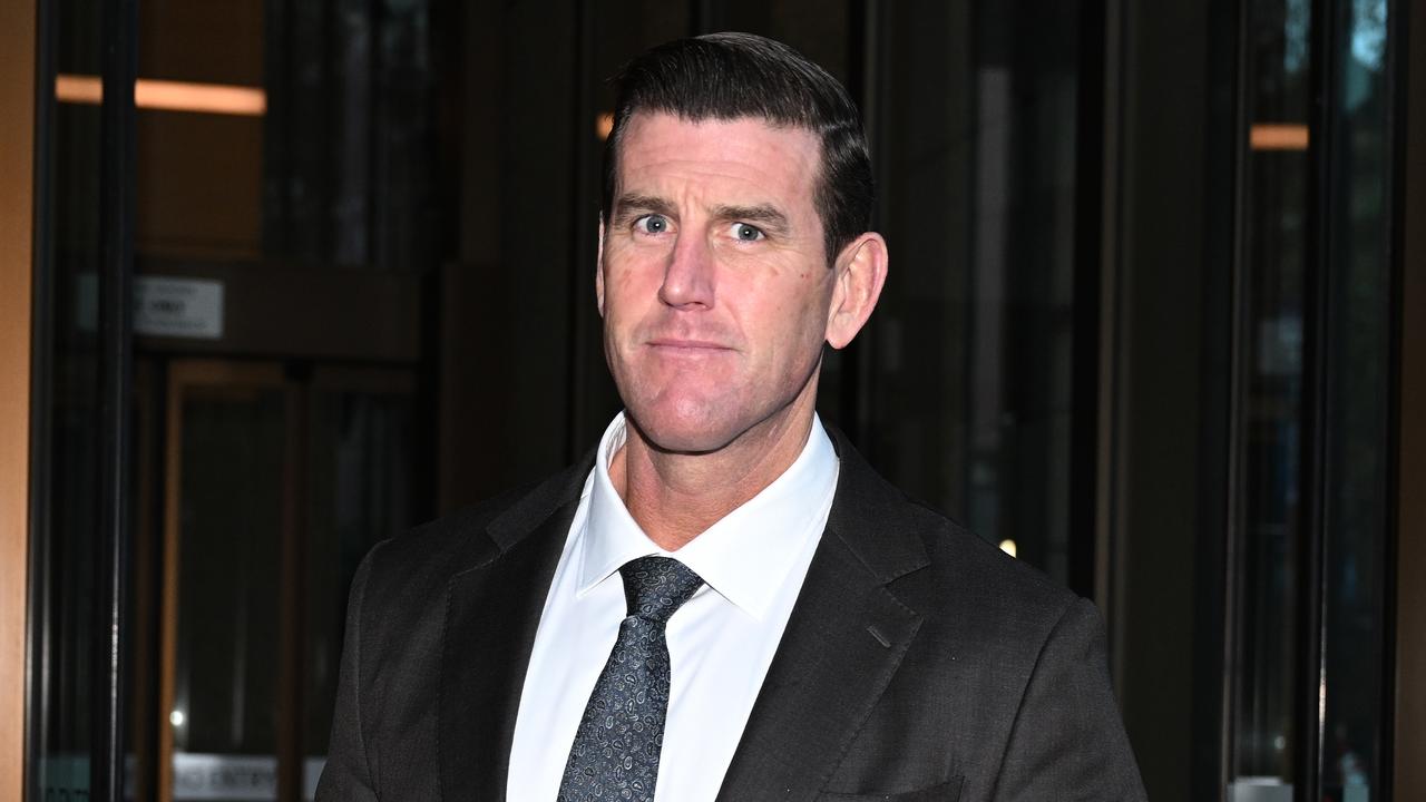 Ben Roberts-Smith leaves the the Federal Court (file image)