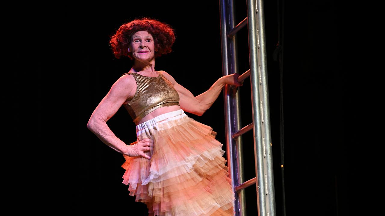 Circus Oz acrobat Debra Batton