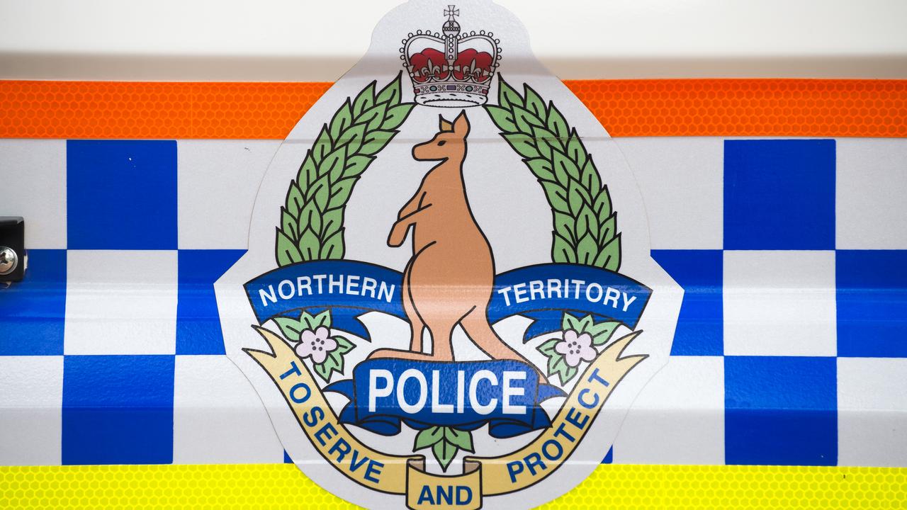 Signage on an NT Police vehicle (file image)