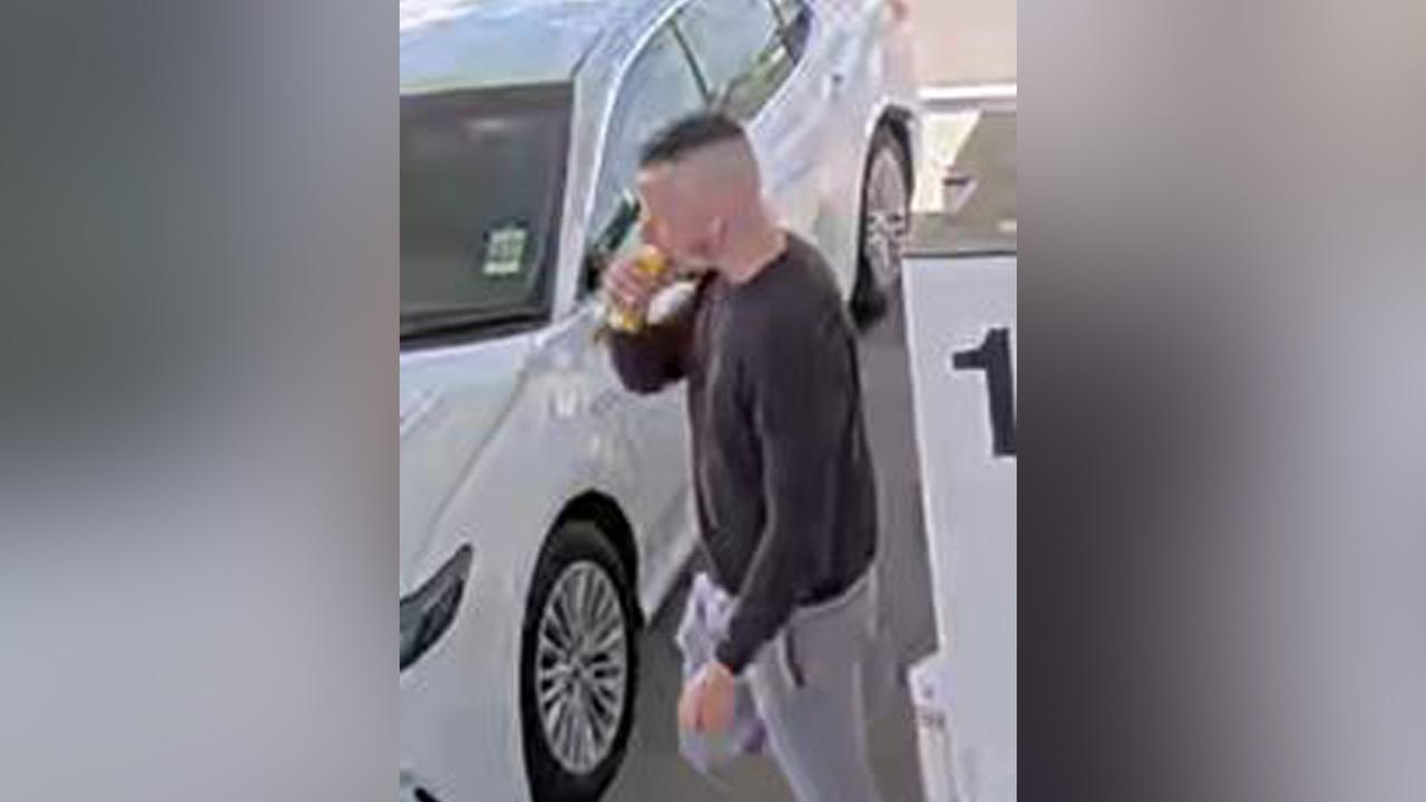 CCTV of man at servo