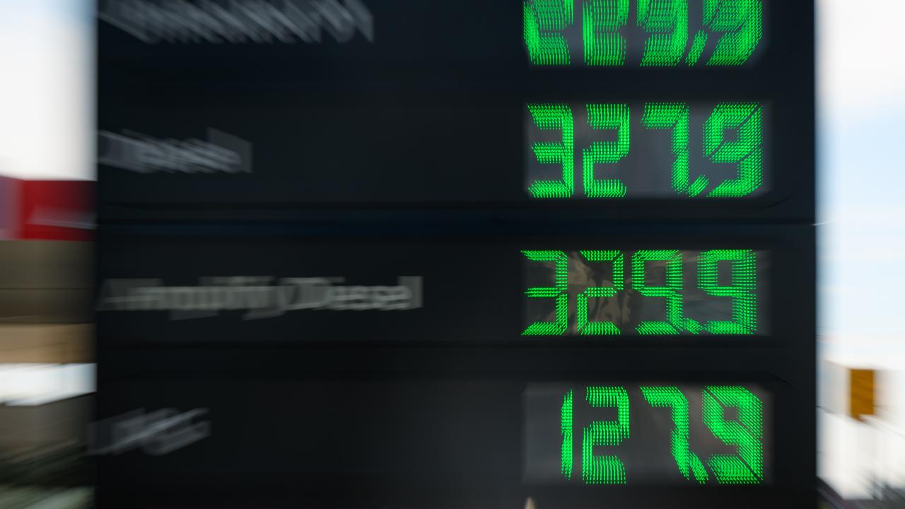 Fuel prices are shown at an Ampol petrol station (file image)