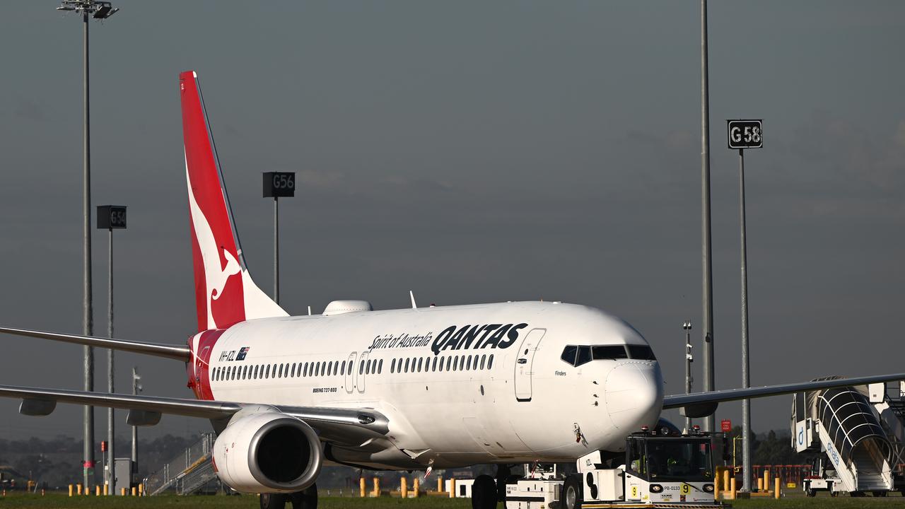 Qantas aircraft at Melbourne Airport