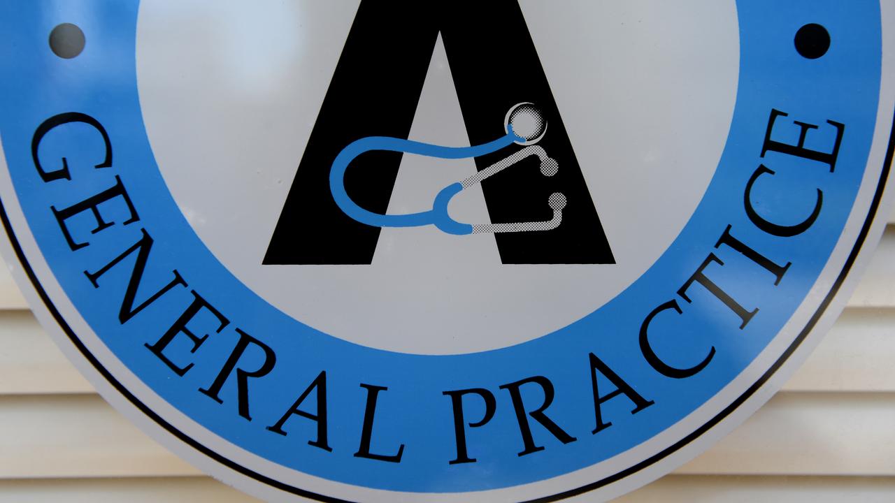 GP clinic signage (file image)