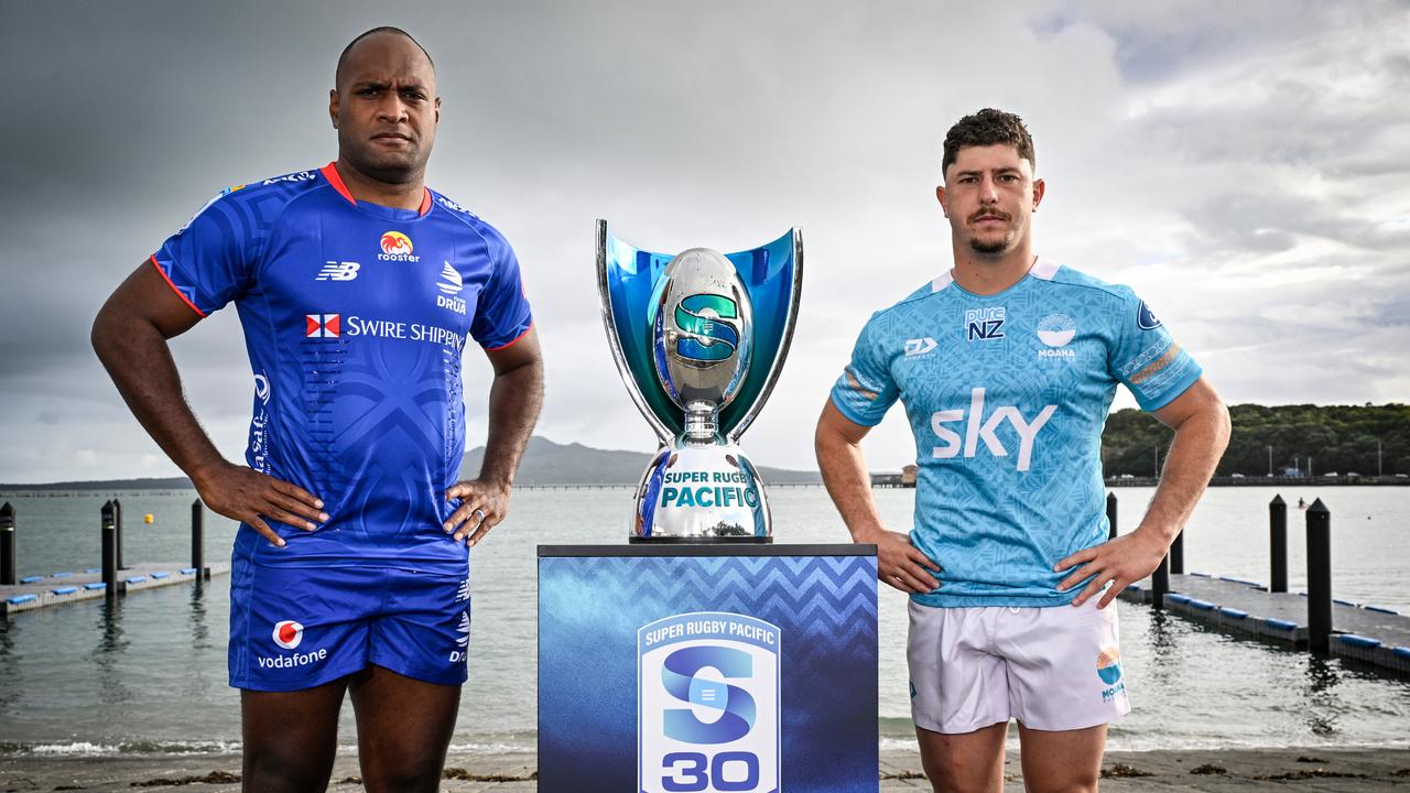 (L-R) Manasa Mataele and Patrick Pelligrini.