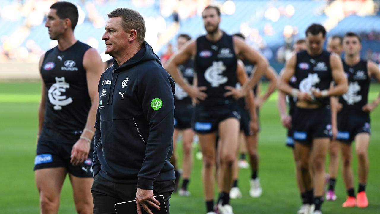 Carlton coach Michael Voss.