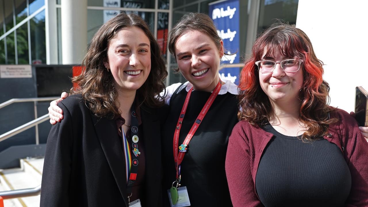 (L-R) Sarah Post, Freya Coates-Hutchinson and Kaylah Hands
