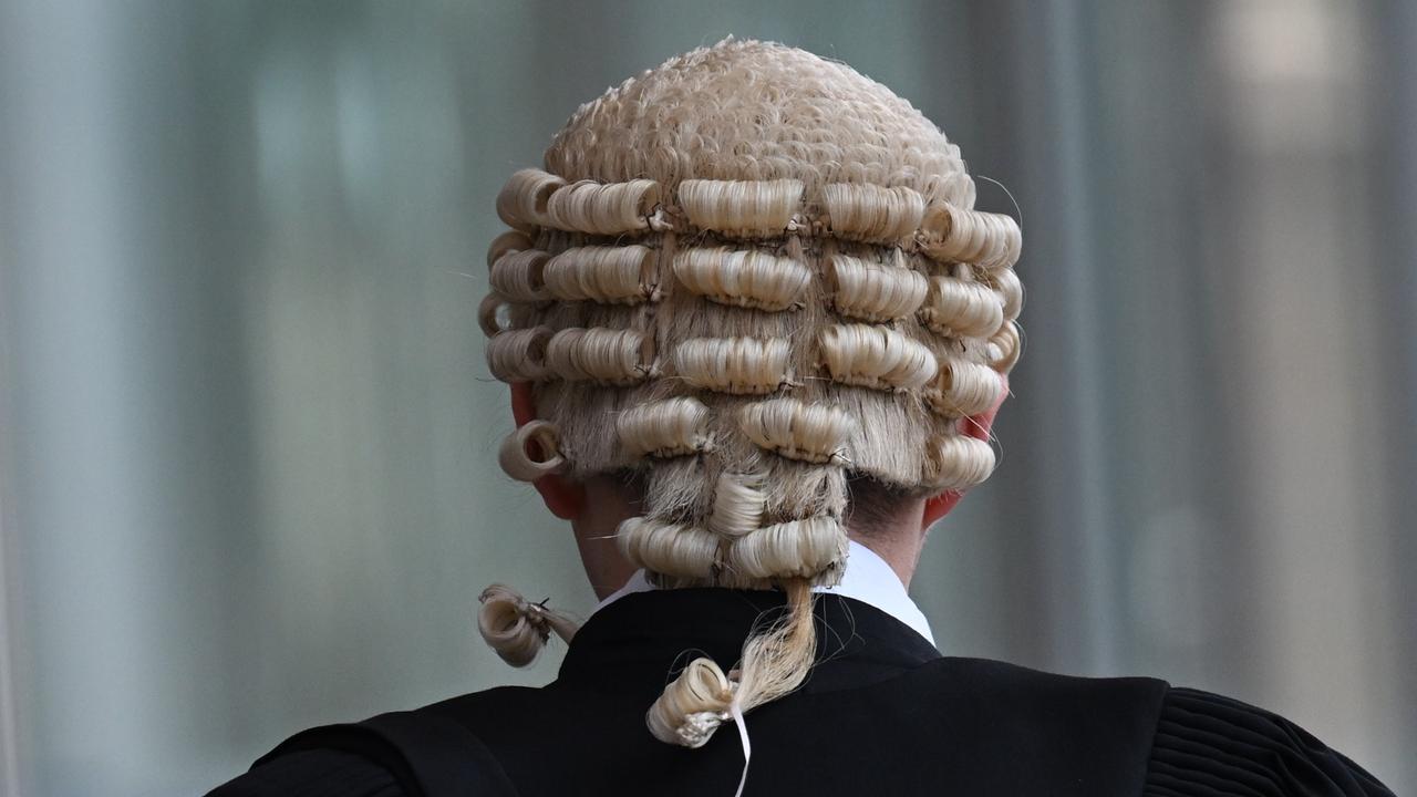 Barrister wearing a wig