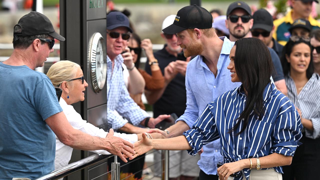 Prince Harry and Meghan at  the Cruising Yacht Club of Australia
