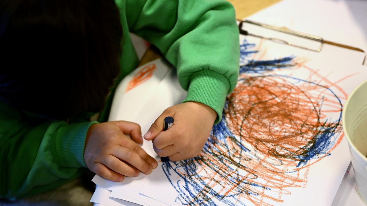 A child drawing at an early learning centre (file image)