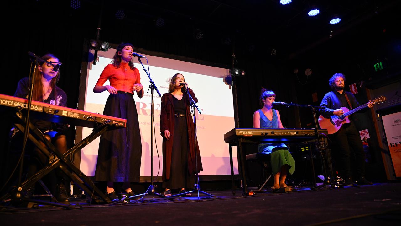 Federal cultural policy launch in 2023 at the Espy in Melbourne