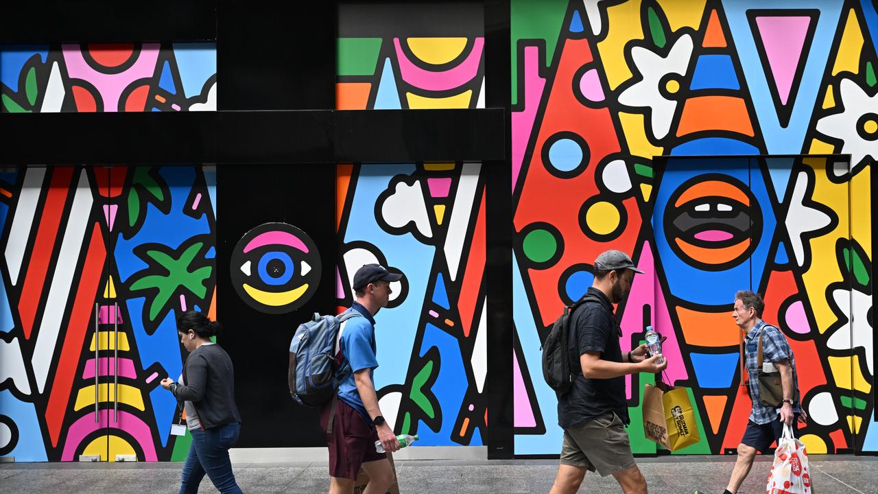 Mural in Queen Street Mall, Brisbane