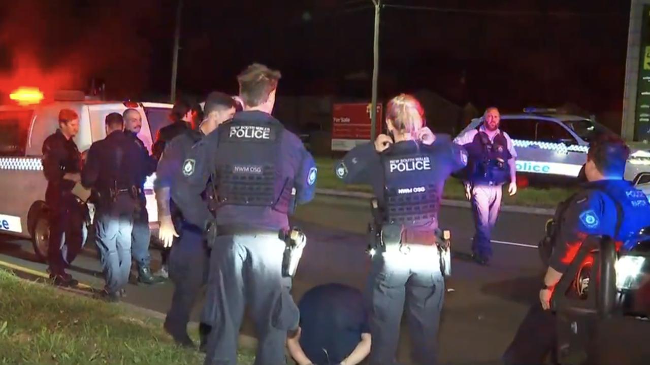 Police during an arrest