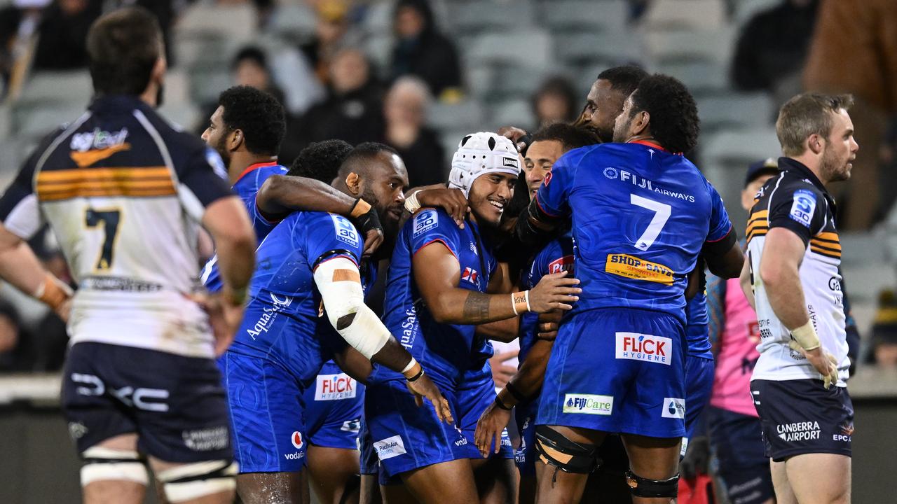 Drua players celebrating.