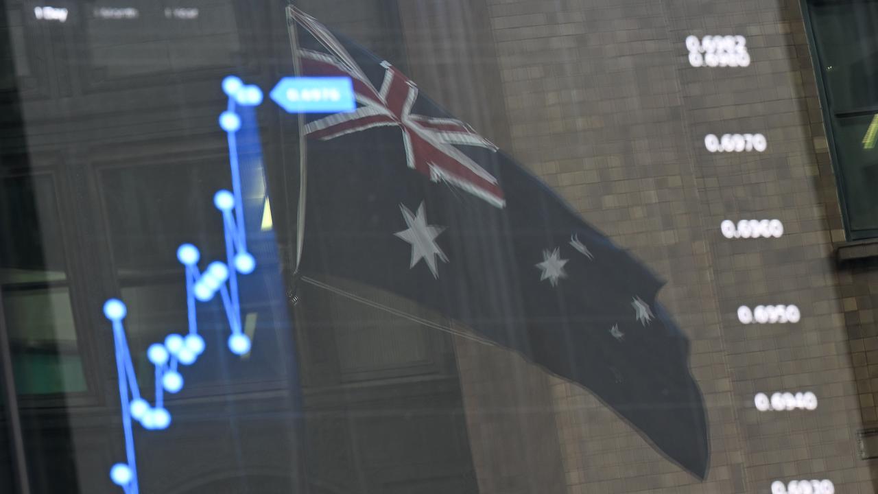 Screen at the Australian Securities Exchange in Sydney