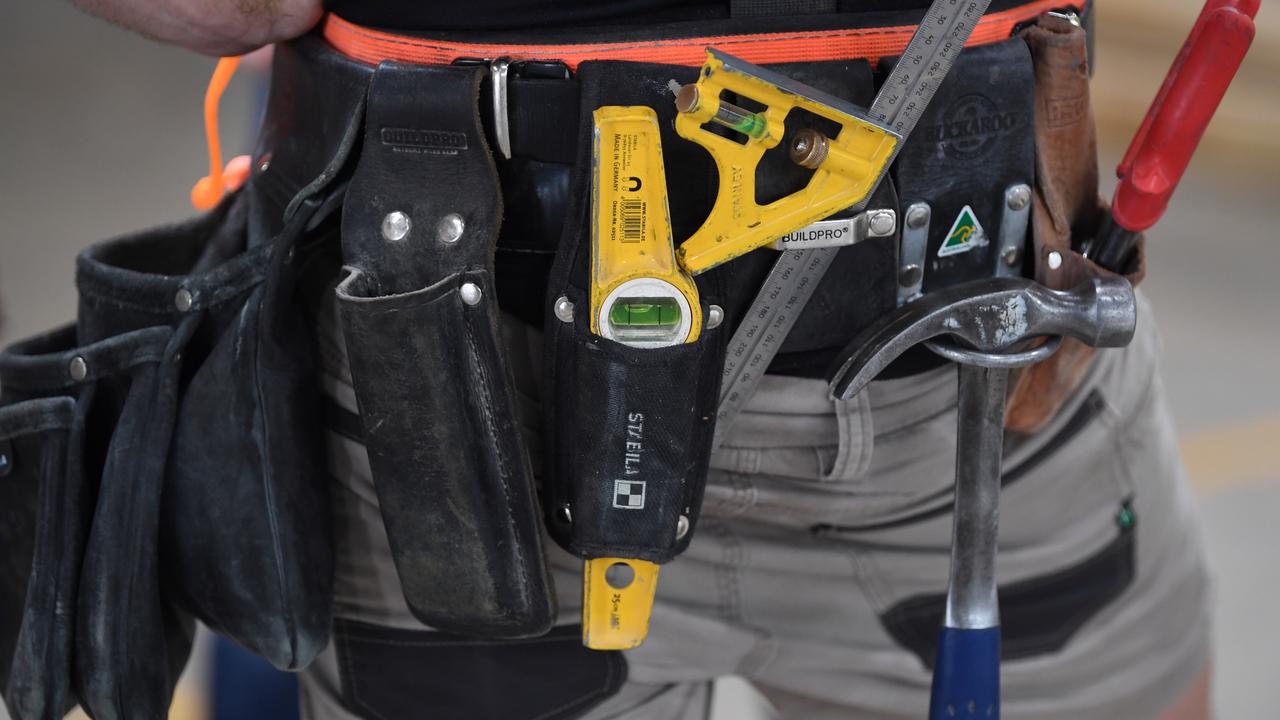 A carpenter's tool belt (file image)