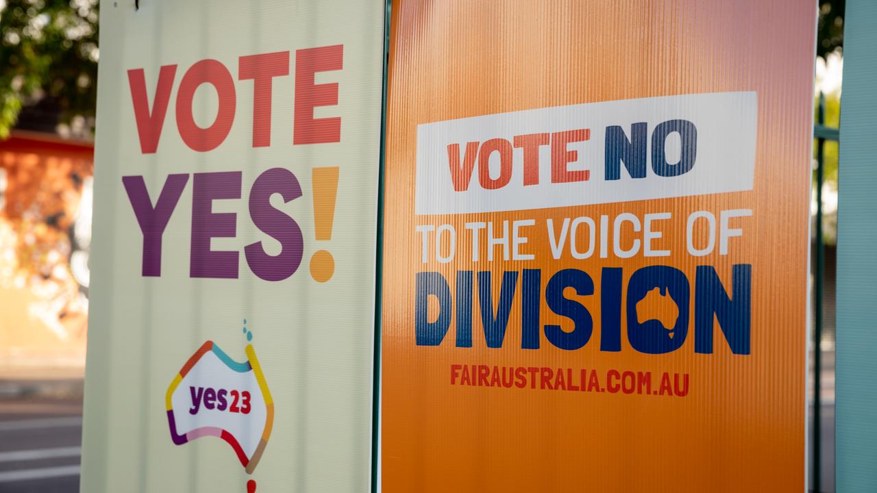 Voice referendum signs