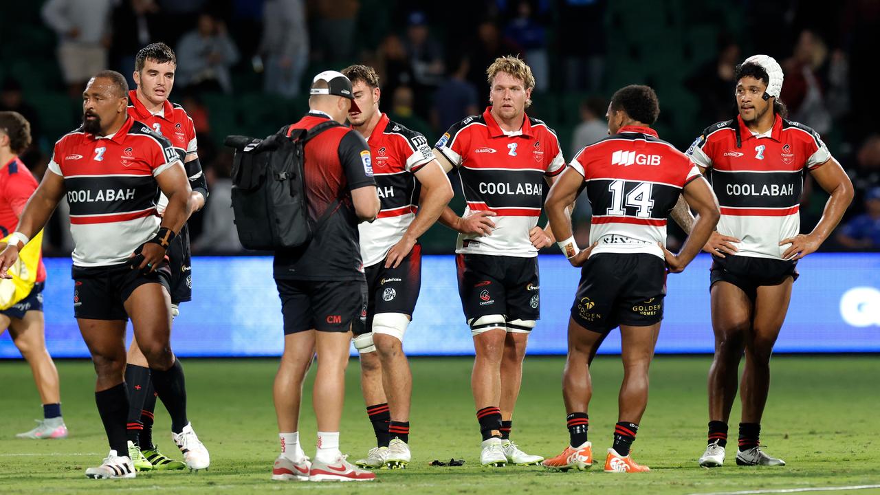 Disappointed Crusaders players.