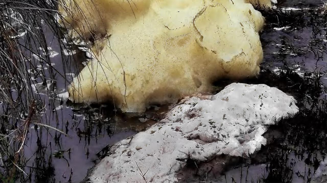 Foam in Flyers Creek 