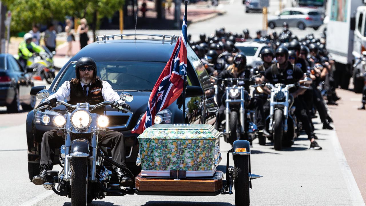 Nick Martin's funeral motorcade (file)